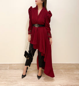 Firecracker | Pleated Coat With Pants