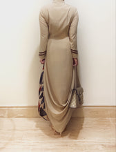 Load image into Gallery viewer, Beige Twisted Drape tunic
