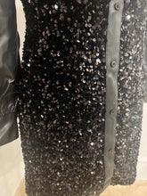Load image into Gallery viewer, Leather sequin Dress
