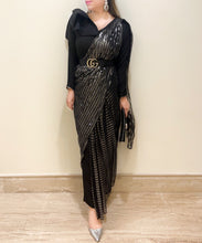 Load image into Gallery viewer, Metallic Drape Sari
