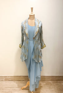 Ice foil tunic with maxi | READY TO SHIP