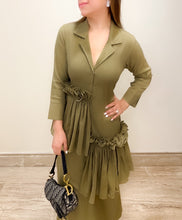 Load image into Gallery viewer, Olive Cotton Dress
