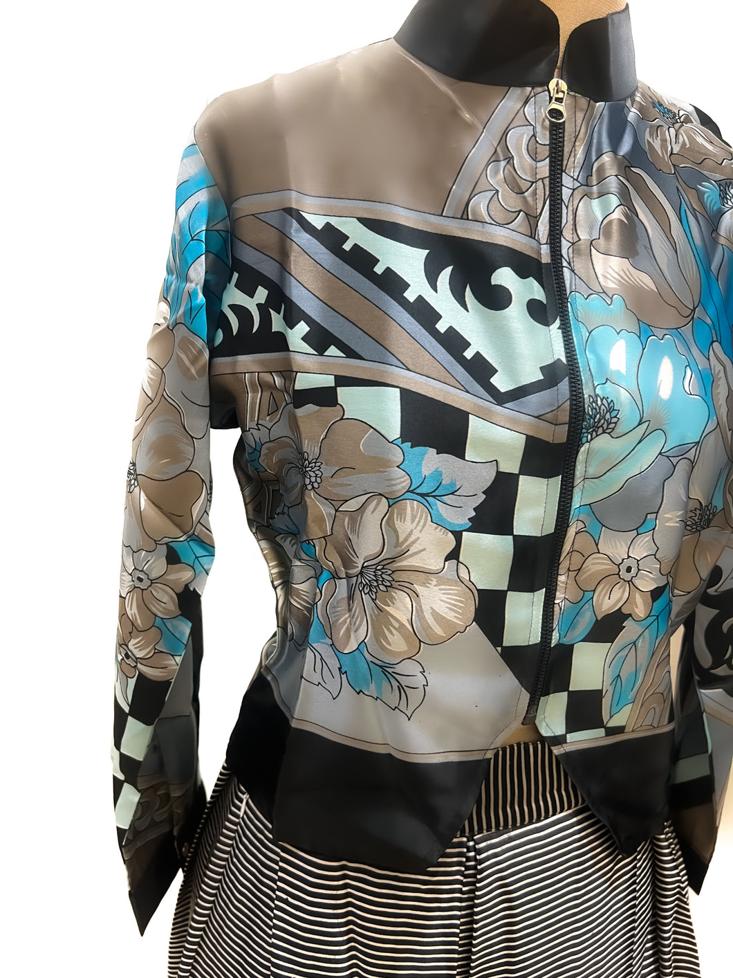 Print jacket with skirt | READY TO SHIP